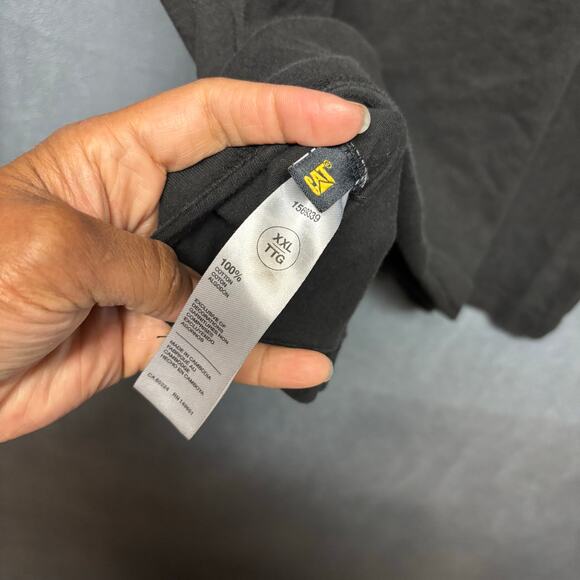 Cat Caterpillar Shirt Tractor Center Logo Graphic Print XXL Big and Tall Work - Picture 6 of 7